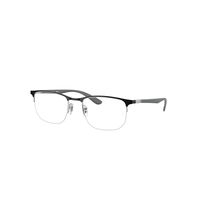 Ray Ban Rb6513 Optics Eyeglasses Sand Grey Frame Clear Lenses Polarized 53-20 In Sand Grau