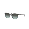Ray Ban Elliot Sunglasses Striped Grey Frame Blue Lenses 54-19 In Striped Grey