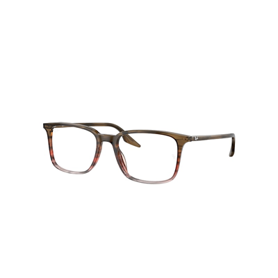 Ray Ban Rb5421 Optics  Braun Gestreift & Rot Fassung Demo Gläser Glas Polarisiert 55-19
