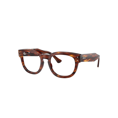 Ray Ban Mega Hawkeye Optics Eyeglasses Striped Havana Frame Demo Lens Lenses Polarized 48-21 In Havana Gestreift