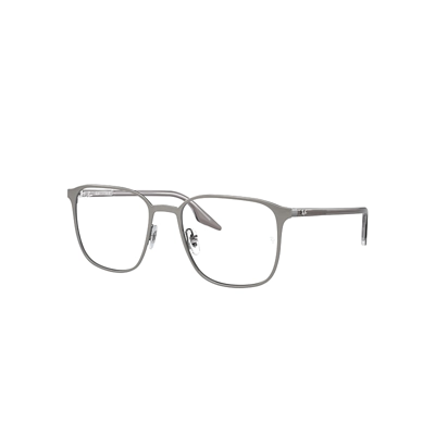 Ray Ban Rb6512 Optics Eyeglasses Grey Frame Demo Lens Lenses Polarized 54-19 In Grau