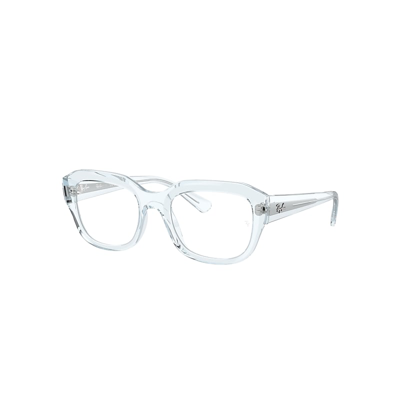Ray Ban Eyeglasses Unisex Leonid Optics Bio-based - Transparent Light Blue Frame Demo Lens Lenses Polarized In Hellblau Transparent