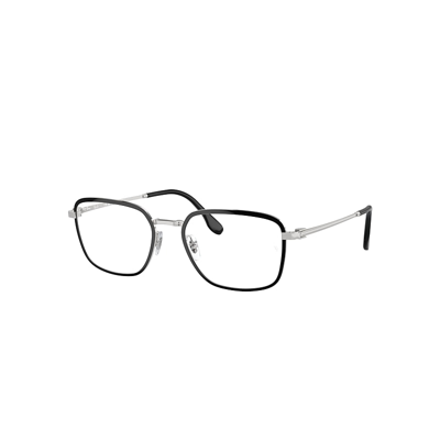 Ray Ban Rb6511 Optics Eyeglasses Silver Frame Demo Lens Lenses Polarized 55-19 In Silber