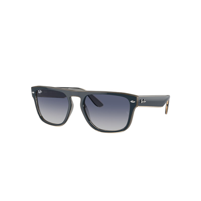 Ray Ban Rb4407 Sonnenbrillen Blau & Grau & Hellbraun Transparent Fassung Grau Glas 57-19 In Blue & Grey & Transparent Light Brown