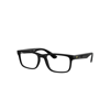 RAY BAN RB7232M OPTICS SCUDERIA FERRARI COLLECTION EYEGLASSES BLACK FRAME CLEAR LENSES POLARIZED 54-19