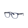 Ray Ban Rb7231m Optics Scuderia Ferrari Collection Eyeglasses Blue Frame Demo Lens Lenses Polarized 52-19 In Blau
