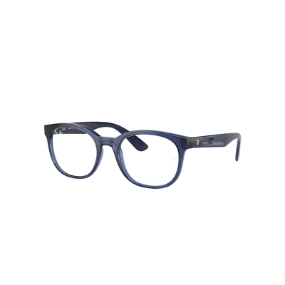 Ray Ban Rb7231m Optics Scuderia Ferrari Collection Eyeglasses Blue Frame Demo Lens Lenses Polarized 52-19 In Blau