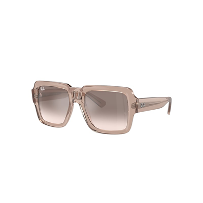 Ray Ban Magellan Bio-based Sunglasses Transparent Light Brown Frame Brown Lenses 54-19 In Hellbraun Transparent