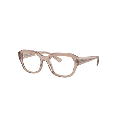 Ray Ban Leonid Optics Bio-based Eyeglasses Transparent Light Brown Frame Demo Lens Lenses Polarized 52-20