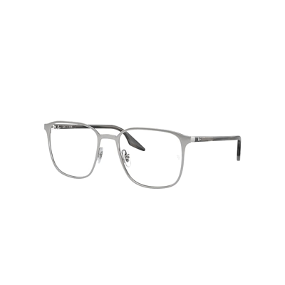 Ray Ban Rb6512 Optics Eyeglasses Striped Grey Frame Demo Lens Lenses Polarized 52-19 In Grau Gestreift