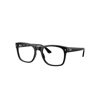Ray Ban Rb7228 Optics Eyeglasses Black Frame Demo Lens Lenses Polarized 55-21 In Black
