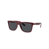 Ray Ban Rb4413m Scuderia Ferrari Collection Sunglasses Dark Red Frame Grey Lenses 57-19 In Dunkelrot