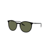Ray Ban Rb2204 Sunglasses Black On Transparent Frame Green Lenses Polarized 54-20