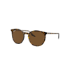 RAY BAN RB2204 SUNGLASSES HAVANA ON TRANSPARENT FRAME BROWN LENSES POLARIZED 51-20