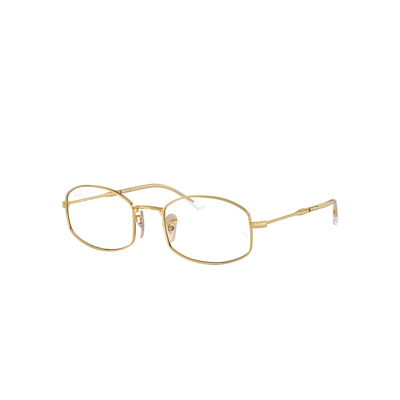 Ray Ban Rb6510 Optics Eyeglasses Gold Frame Demo Lens Lenses Polarized 50-20