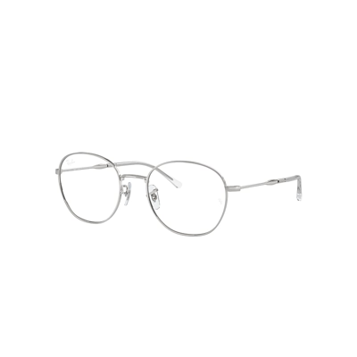 Ray Ban Rb6509 Optics Eyeglasses Silver Frame Demo Lens Lenses Polarized 53-20 In Silber