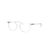 Ray Ban Elliot Optics Eyeglasses Transparent Frame Demo Lens Lenses Polarized 52-19 In Transparent