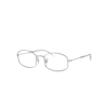 Ray Ban Rb6510 Optics Eyeglasses Silver Frame Demo Lens Lenses Polarized 52-20 In Silber