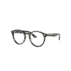Ray Ban Larry Optics Eyeglasses Grey Havana Frame Clear Lenses Polarized 49-21 In Grey Havana