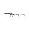Ray Ban Rb6513 Optics Eyeglasses Sand Dark Violet Frame Clear Lenses Polarized 53-20 In Sand Dunkelviolett
