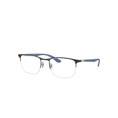 Ray Ban Rb6513 Optics Eyeglasses Sand Light Blue Frame Clear Lenses Polarized 55-20