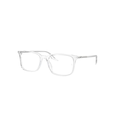 Ray Ban Rb5421 Optics Eyeglasses Transparent Frame Demo Lens Lenses Polarized 55-19