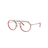 Ray Ban Rb3765v Optics Eyeglasses Silver Frame Demo Lens Lenses Polarized 51-22 In Silber