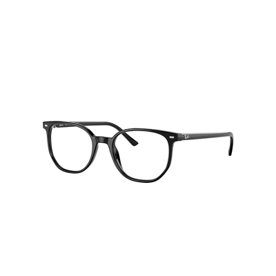 Ray Ban Elliot Optics Eyeglasses Black Frame Demo Lens Lenses Polarized 52-19