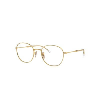 Ray Ban Rb6509 Optics Eyeglasses Gold Frame Demo Lens Lenses Polarized 53-20