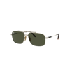 Ray Ban Michael Titanium Sunglasses Gold Frame Green Lenses 59-15 In Gold