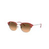 RAY BAN RB4429 SUNGLASSES SILVER FRAME PINK LENSES 53-20
