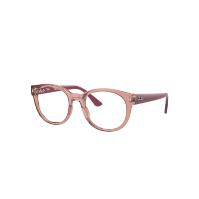 Ray Ban Rb7227 Optics Eyeglasses Opal Pink Frame Demo Lens Lenses Polarized 53-21 In Opalrosa