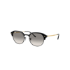 Ray Ban Rb4429 Sunglasses Gold Frame Grey Lenses 55-20 In Gold