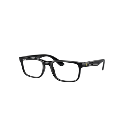 Ray Ban Rb7232m Optics Scuderia Ferrari Collection Eyeglasses Black Frame Demo Lens Lenses Polarized 54-19 In Schwarz