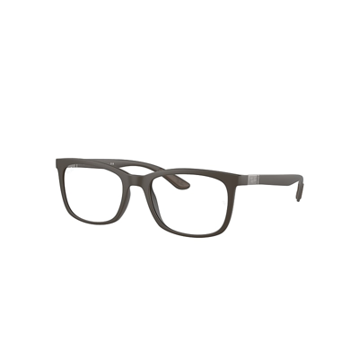 Ray Ban Rb7230 Optics Eyeglasses Sand Brown Frame Demo Lens Lenses Polarized 52-19 In Sand Braun