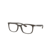 Ray Ban Rb7230 Optics Eyeglasses Sand Brown Frame Demo Lens Lenses Polarized 54-19 In Sand Braun