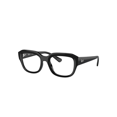 Ray Ban Leonid Optics Bio-based Eyeglasses Black Frame Demo Lens Lenses Polarized 52-20 In Schwarz