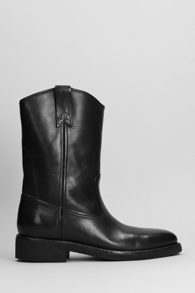 Golden Goose Block Heel Ankle Boots In Black
