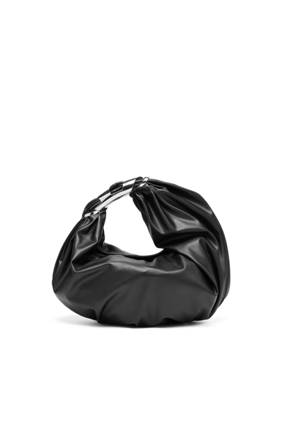 Diesel Grab-d M-embellished Hobo Bag In Stretch Pu In Tobedefined