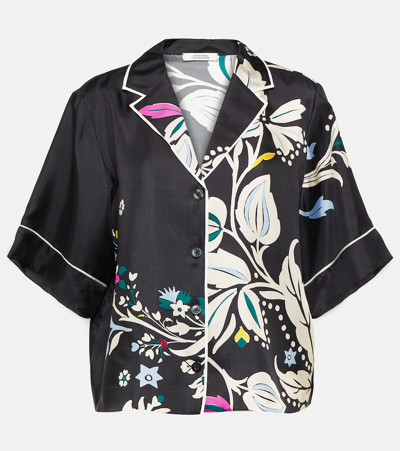 Dorothee Schumacher Pyjama-style Bluse Aus Seide In Multi Colour