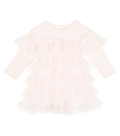 Tutu Du Monde Baby Prancer Beaded Tulle Dress In Pink