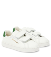 PALM ANGELS PALM ONE STRAP LEATHER SNEAKERS