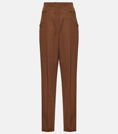 Tod's Wool Pants In Brown