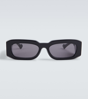 Gucci Rectangular Sunglasses In Black