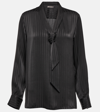 LORO PIANA KYA STRIPED JACQUARD SILK SHIRT