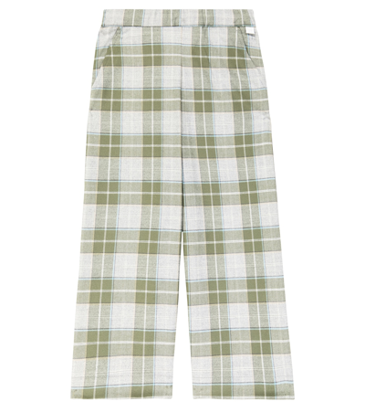 Il Gufo Kids' Checked Pants In Multicoloured