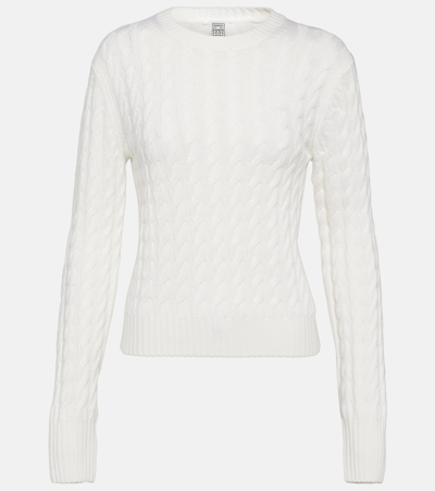 Totême Cable-knit Jumper In Neutrals