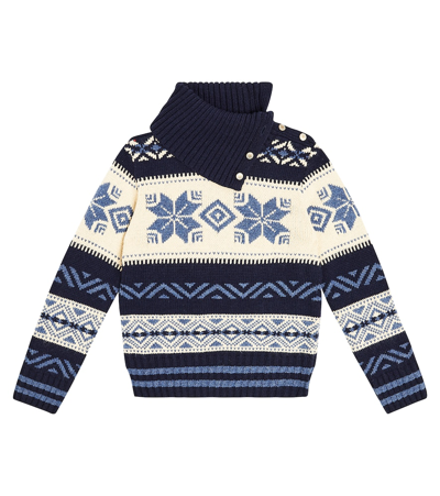 Polo Ralph Lauren Kids' Fair Isle Wool-blend Turtleneck Sweater In Multicoloured