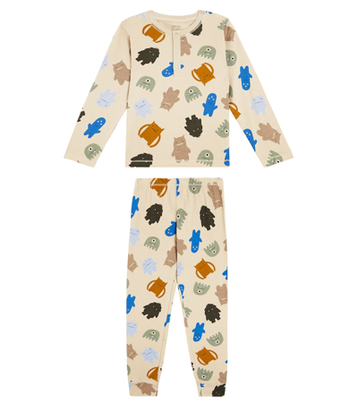 Liewood Kids' Wilhelm Printed Cotton-blend Pajama Set In Multicoloured