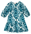 Scotch & Soda Printed Dress In Green